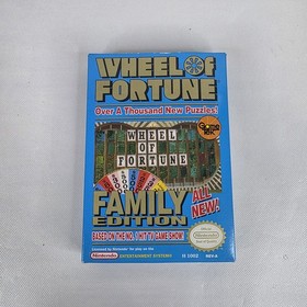 Wheel Of Fortune Family Edition (1990 Nintendo NES) CIB w/ Inserts - Tested