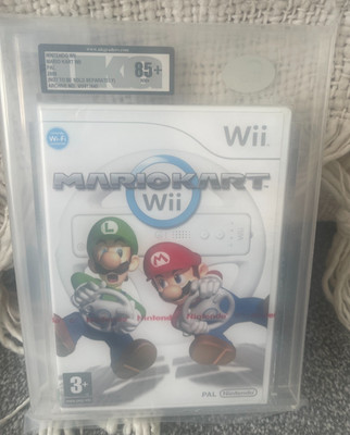 Mario Kart - WII - Neu ROTER NINTENDO TEAR STRIP Sealed & Graded UKG 85+