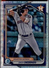2024 Bowman Chrome - Prospects Yellow Mojo Refractors #BCP-161 Zach Dezenzo