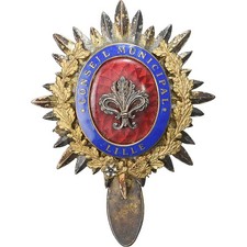 [#1528597] France, Insigne, Conseil Municipal de Lille, 1945, Gilt Metal, AU(50-
