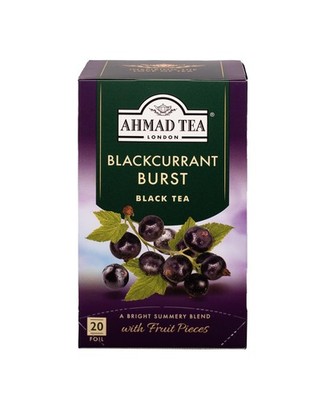 Ahmad Tea Blackcurrant Burst Black Tea, 20-Count 20 Count, 