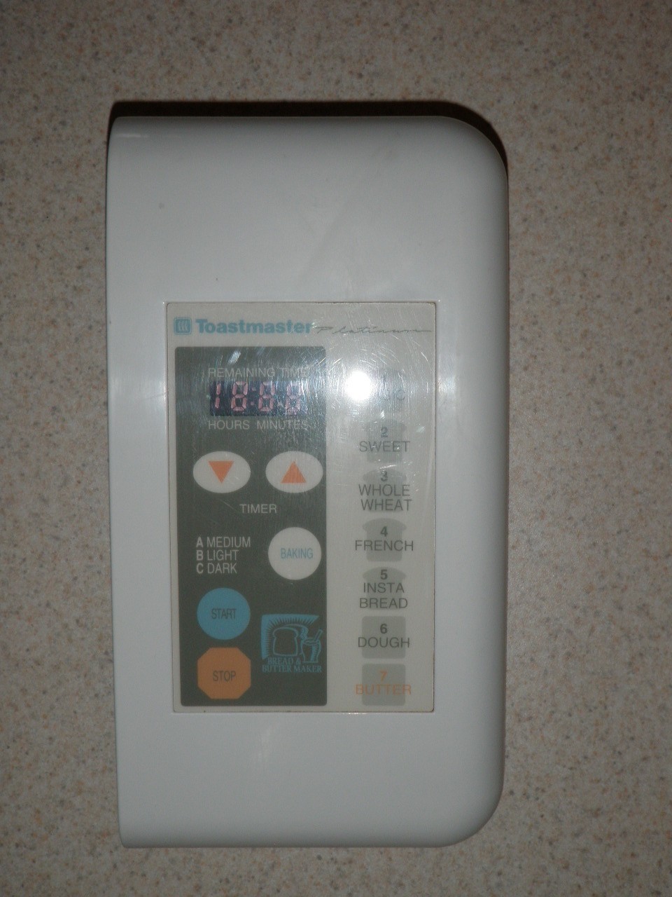 Toastmaster Bread Maker Control Panel PCB 1189S