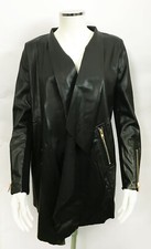 Women's Cherry Koko Faux Leather Jacket - Black - Large (jk17)