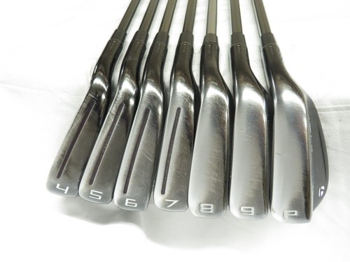 Used TaylorMade P-790 Black Iron Set 4-PW KBS Tour Lite Stiff Flex Steel Shafts - Picture 2 of 9