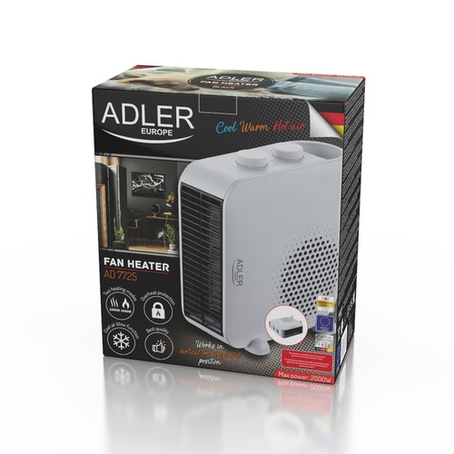 Ventilador calefactor, Multifunción, Termoventilador, 2000W, Color blanco - Imagen 10 de 10