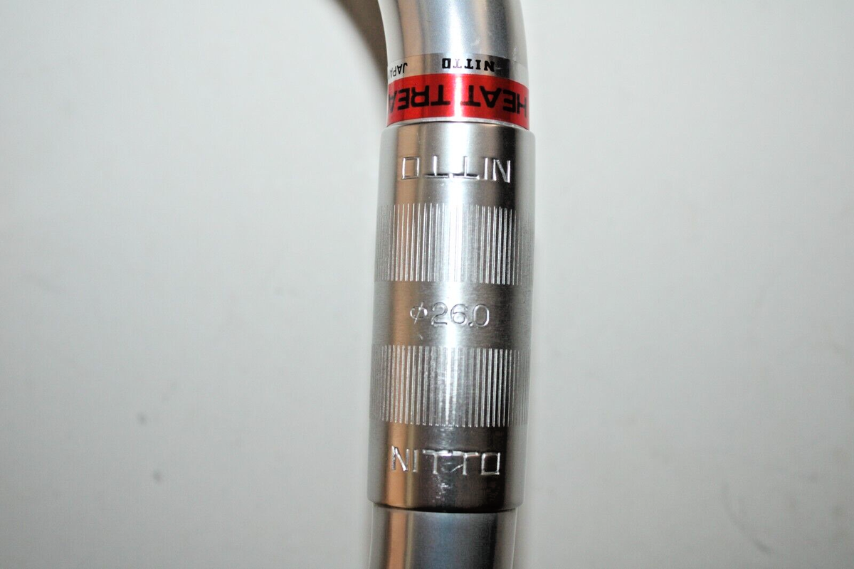 Nitto RM-016 Mustache Bar Handlebar 26mm 515mm Japan Silver