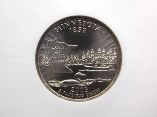 2005 "P" State *MINNESOTA* Washington SMS Quarter 25c NGC MS68 #004 GEM BU ECC&C