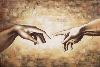 Creation, 24x36,100% Hand Painted Oil Painting on Canvas