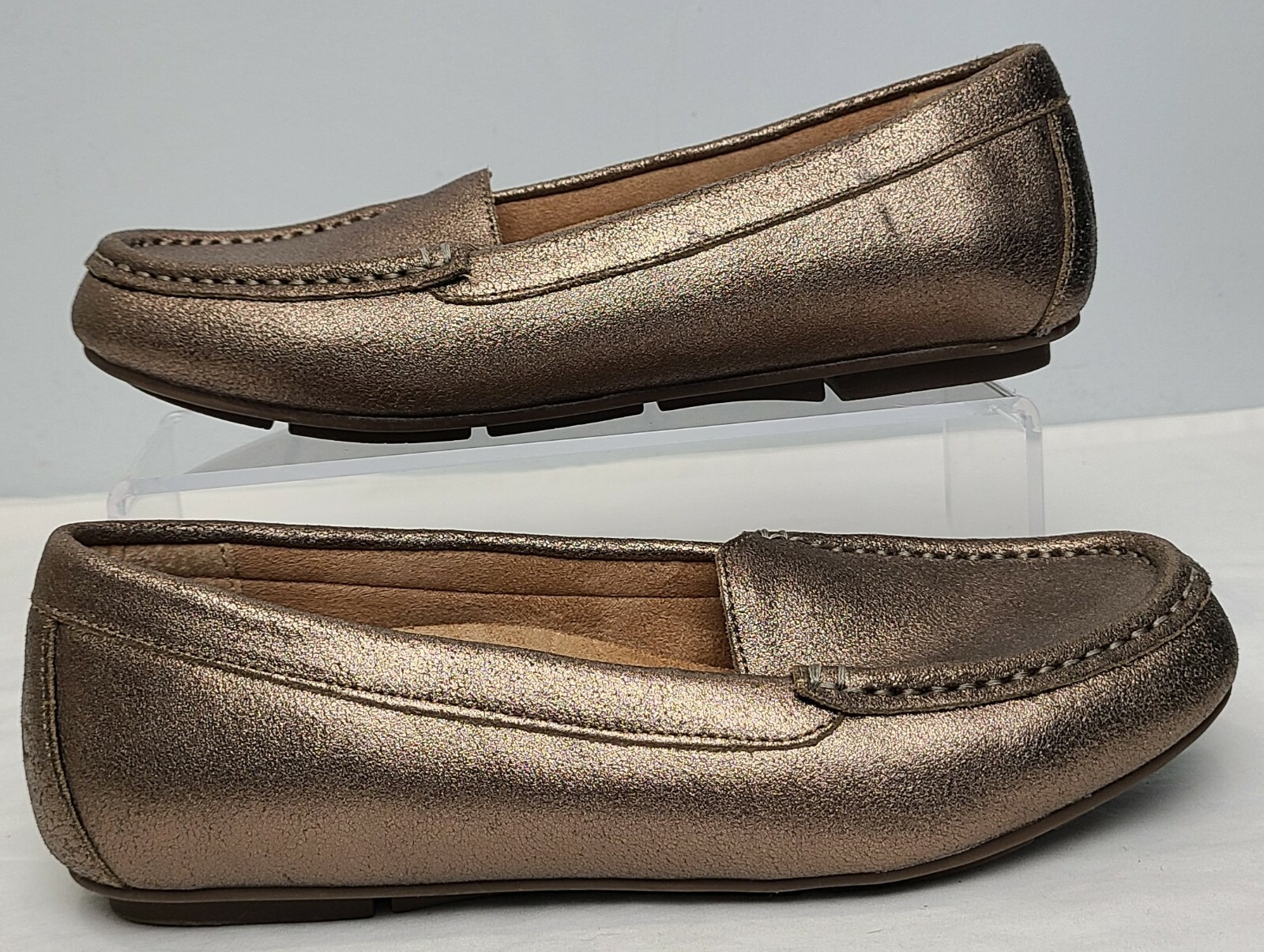 Vionic Debbie Metallic Rose Gold Loafer 