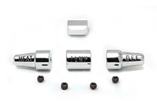 64 65 66 FORD MUSTANG DASH HEATER CONTROL KNOBS CHROME REPLACEMENT SET