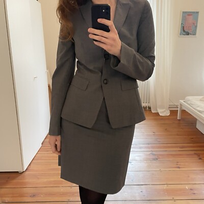 Escada Anzug aus Wolle Wool Suit klassich 90s 90er Vintage