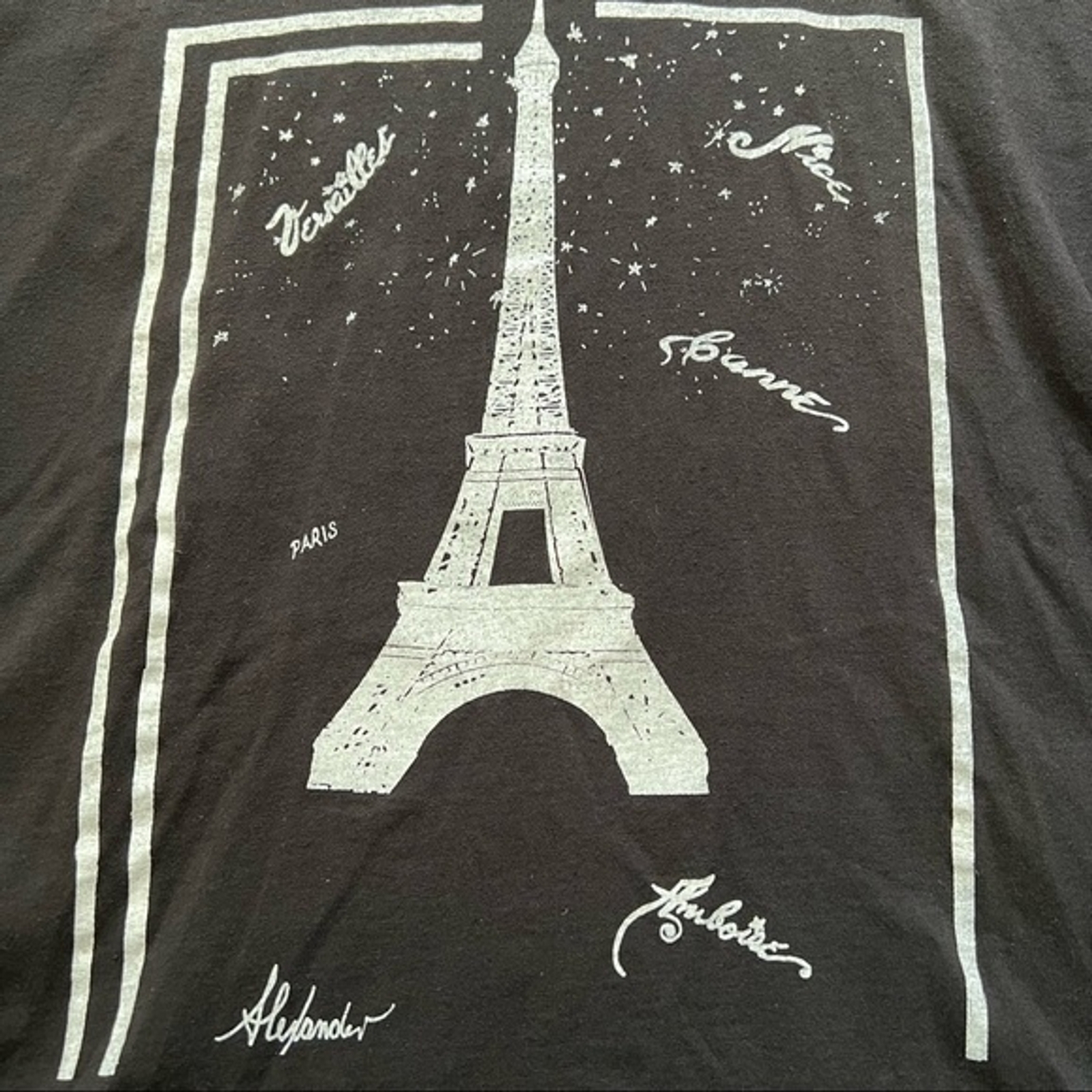 COMIZI Paris France T-Shirt For Women - 1889 Eiffel Tower Graphic Tee, Travel In France Top - View #3