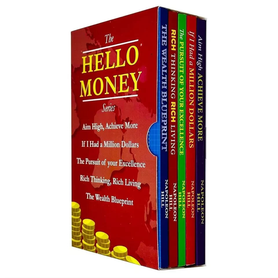 Hello Money Series Collection 5 Books Set by Napoleon Hill Wealth Blueprint,Rich - Image 3