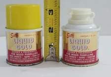 Scott's Liquid Gold Small Mini Can Vintage Lot of 2 Stash Container Prop Empty 
