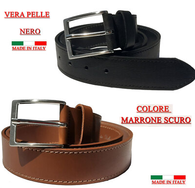 Accessori Moda Uomo Schöneberger Cintura Uomo In Pelle - Fibbia Cervo Ricamata Fatto A Mano Cinura Pelle Scamosciata - Foto 11