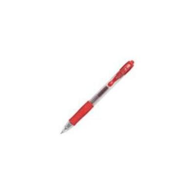G20702 , Pilot Gel Ink Retractable Rollerball Pen 0.4mm Line Red