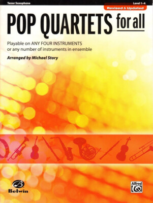 Pop Quartets for All Tenor Sax Saxophone Tenorsaxophon in Bb Noten