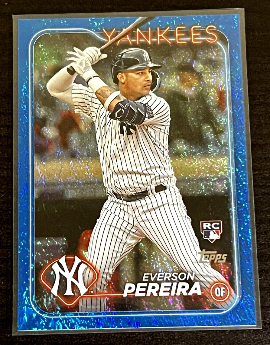 2024 Topps Series 2 Baseball Everson Pereira Blue Foil Parallel /999 #461