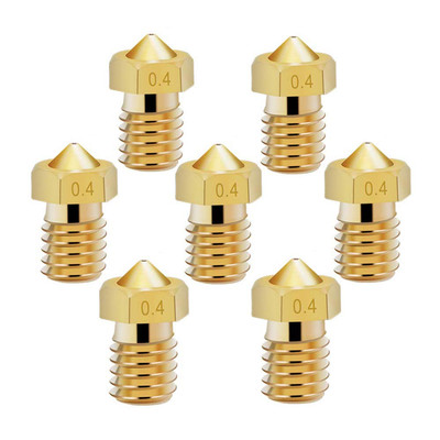 14 Pcs M6 3D Printer Nozzle 0.4Mm Extruder Brass Nozzle Print Head for 1.75Mm Fi