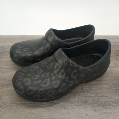 Crocs Felicity Graphic Clogs Shoes Animal Print Black 206059