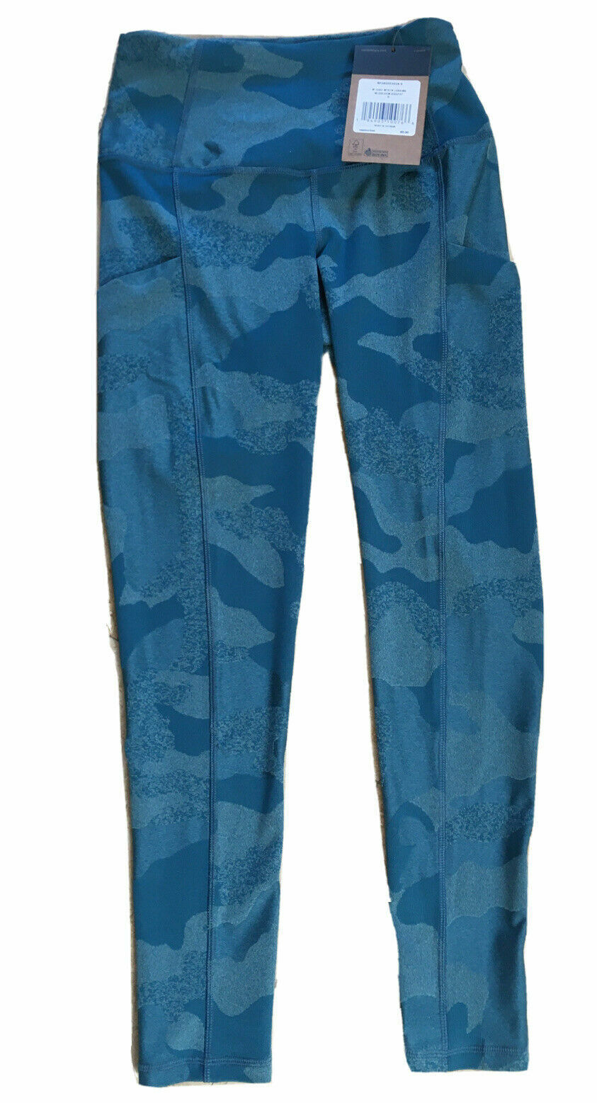 ALTRA Leggings The North Face Luxe Motivation blu acqua mimetico stampa jacquard; Taglia: S M L