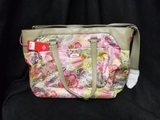 Oilily  Bright Pink Paisley Carry All  Crossbody Handbag Purse New With Tag Nwt