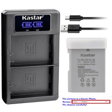 Kastar Battery LCD Dual Charger for Nikon EN-EL14a MH-24 Nikon D5300 DSLR Camera