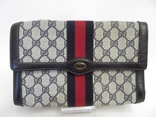 Autentica pochette Gucci GG Sherry Line PVC in pelle #38044