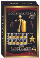 Natural Testosterone Booster -GOLDMANPILL, Improve Strength  Growth