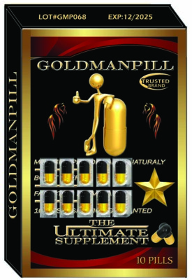 Natural Testosterone Booster -GOLDMANPILL, Improve  Strength & Growth