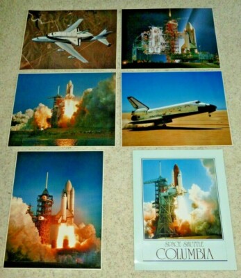 6 NASA Photo Posters 20x16 Space Shuttle Columbia 1981 & 82 Numbered Prints BIG