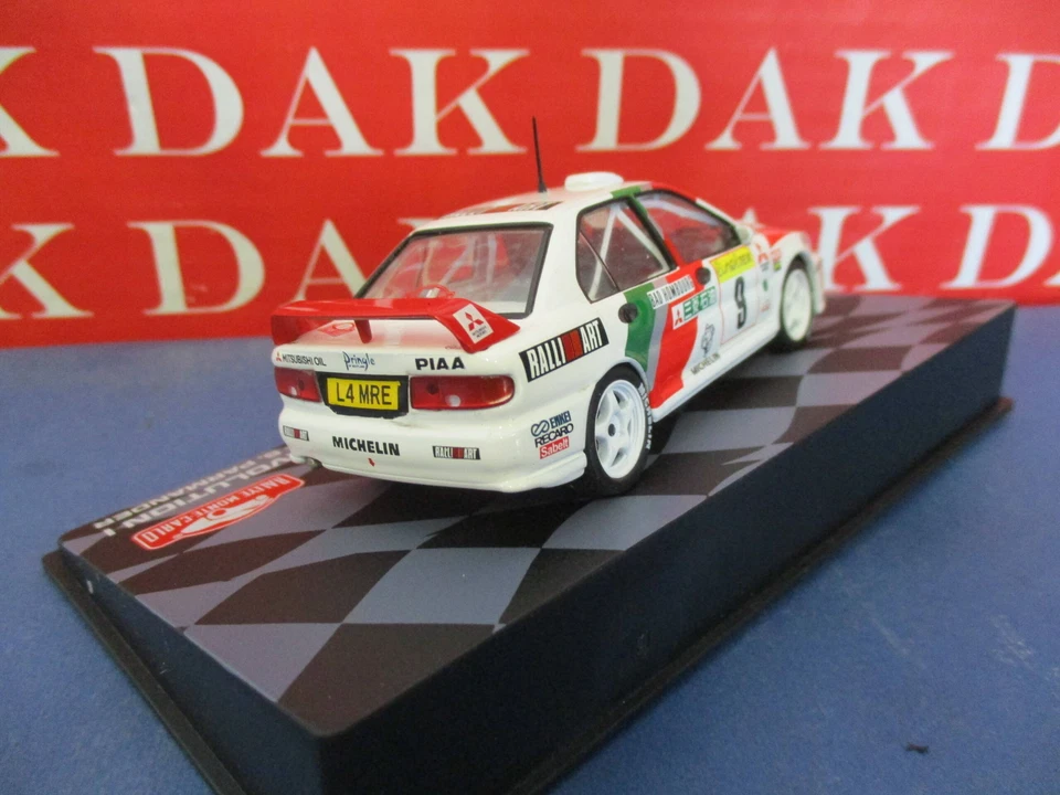Die cast 1/43 Modellino Auto Mitsubishi Lancer Evo I Rally Monte Carlo 1994 - Immagine 3 di 4