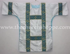 Dalmatic Silver Marian vestment with Deacon's stole & maniple,Dalmatic chasuble,