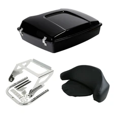 Razor Trunk Pad Solo Mount Rack Fit For Harley Touring 1997-2008