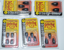 5 packs strike king tungsten worm weights assortment black tournament grade