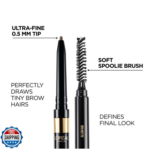 L'Oreal Paris Makeup Brow Stylist Definer Waterproof Eyebrow Pencil, Ultra-Fi - Picture 3 of 5