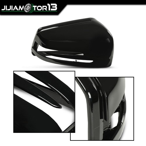 Glossy Black Mirror Cover Caps Fit For Mercedes Benz W204 W176 W212 C207 C63 - Imagen 6 de 12