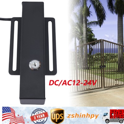 Automatic Electric Gate Lock Single/Double Swing Gate Opener Set w/Control Board