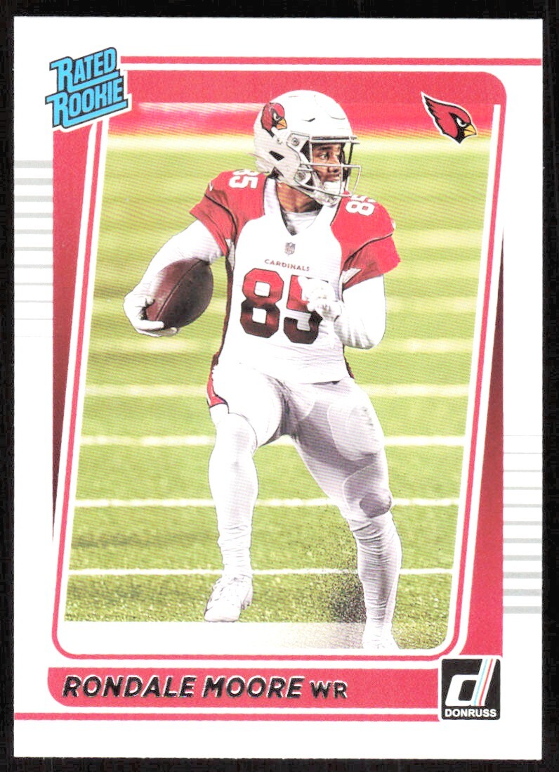 2021 3552D Donruss Rated Rookies Rondale Moore Rookie Arizona Cardinals #270
