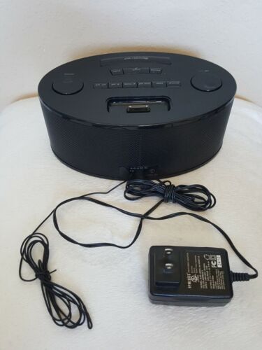 Homedics Black Alarm, FM Radio, ipod Player, Snooze Nap Big Numbers Display - Picture 5 of 7