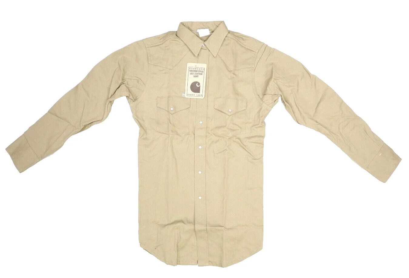 Botón Casual sólido algodón Carhartt-Down Shirts for Men
