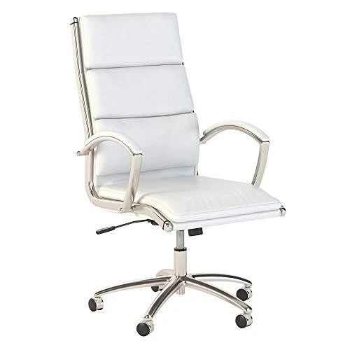 Bush Business Furniture Modelo Chair Single Item White Leather