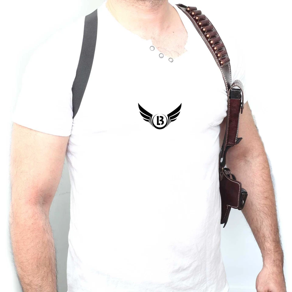 Cowhide Leather Vertical Concealed Holster Right Handers Universal Size - Image 4 of 4