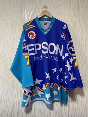 DUSSELDORF EG 1995 1996 HOCKEY SHIRT JERSEY STARTER VINTAGE sz XL