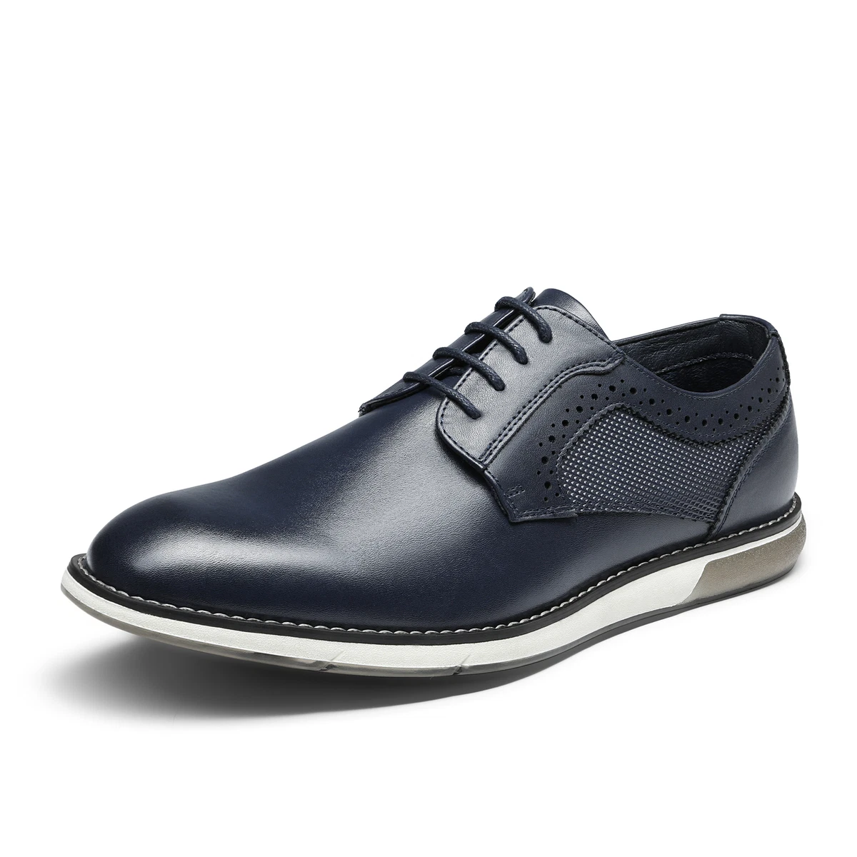 Unbranded Leather Upper Blue Dress Shoes for Men for sale | eBay