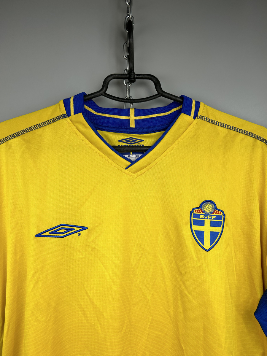Sweden Home Football Shirt Jersey Trikot 2003-2005 Umbro Size XL