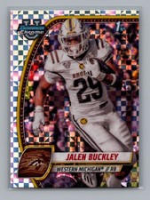 2024 Bowman Chrome University #86 Jalen Buckley 1st Bowman X-Fractor W. Michigan