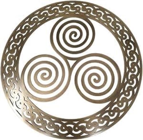 Exklusiv irischer Triskelion runder Wandhänger - Bild 2 von 7