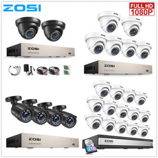 ZOSI CCTV 1080P Security Camera System 8CH 16CH HD DVR Home Surveillance Outdoor