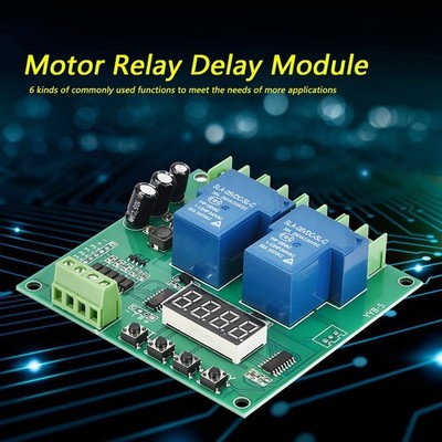 YYB 5 12v 24v Motor Forward / Reverse Control Board Two Relay Delay Timing Cycle